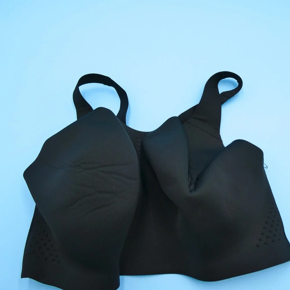Victoria's Secret Bra Womens 38DDD Incredible Black Wireless‎ Laser Cut Nylon